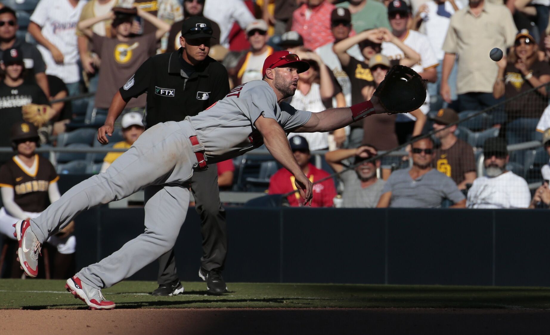 Cardinals take one from the Padres 5-4 off a Donovan grand slam